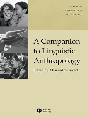 cover image of A Companion to Linguistic Anthropology